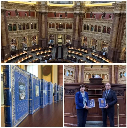 "O'zbekiston madaniy merosi jahon to'plamlarida" turkumidagi 50 jildlik kitob-albomlar AQSh Kongressi kutubxonasiga topshirildi