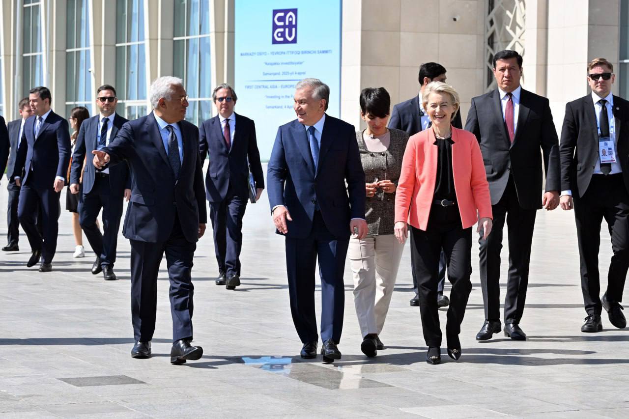 O‘zbekiston Prezidenti va Yevropa Ittifoqi yetakchilari birgalikda daraxt ekdilar